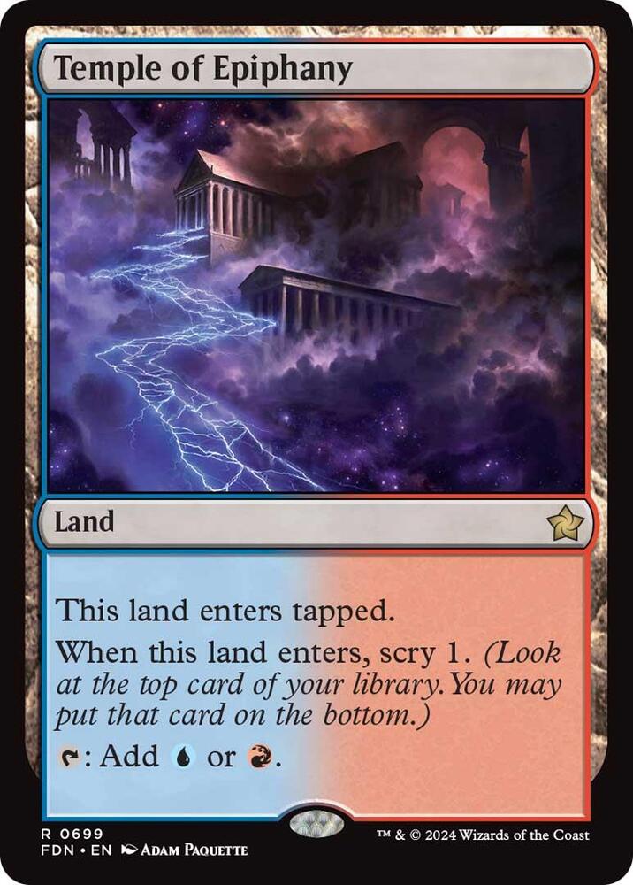 Temple of Epiphany 699 card from Foundations