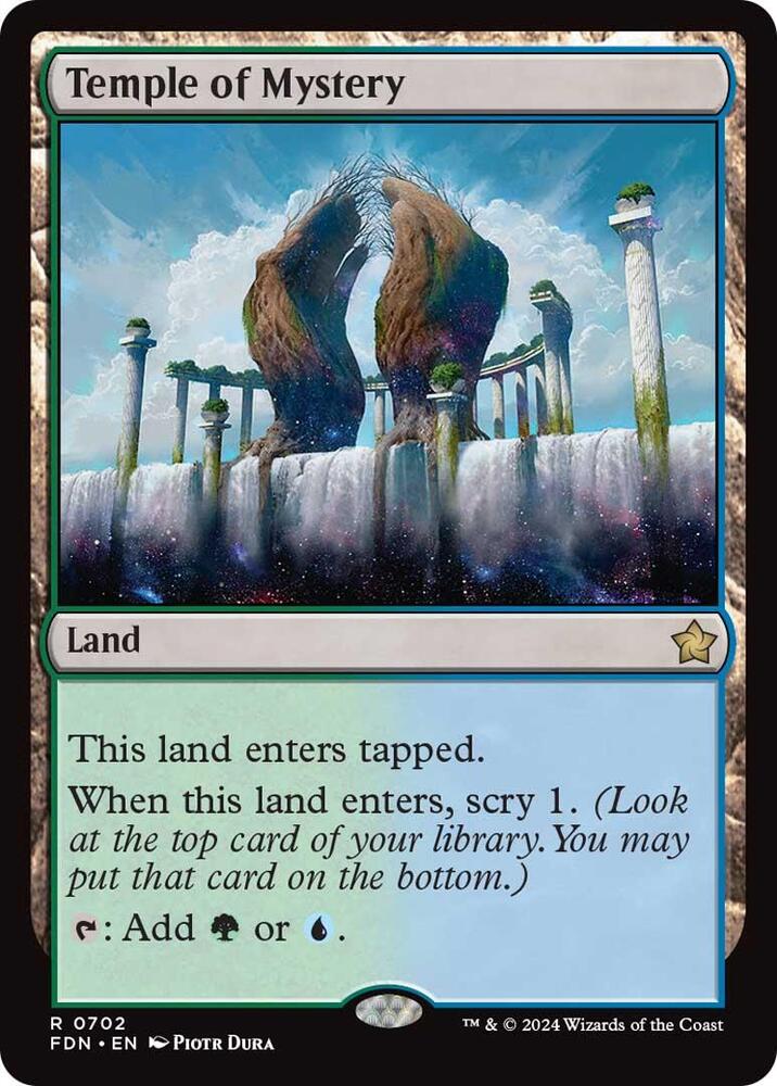Temple of Mystery 702 card from Foundations