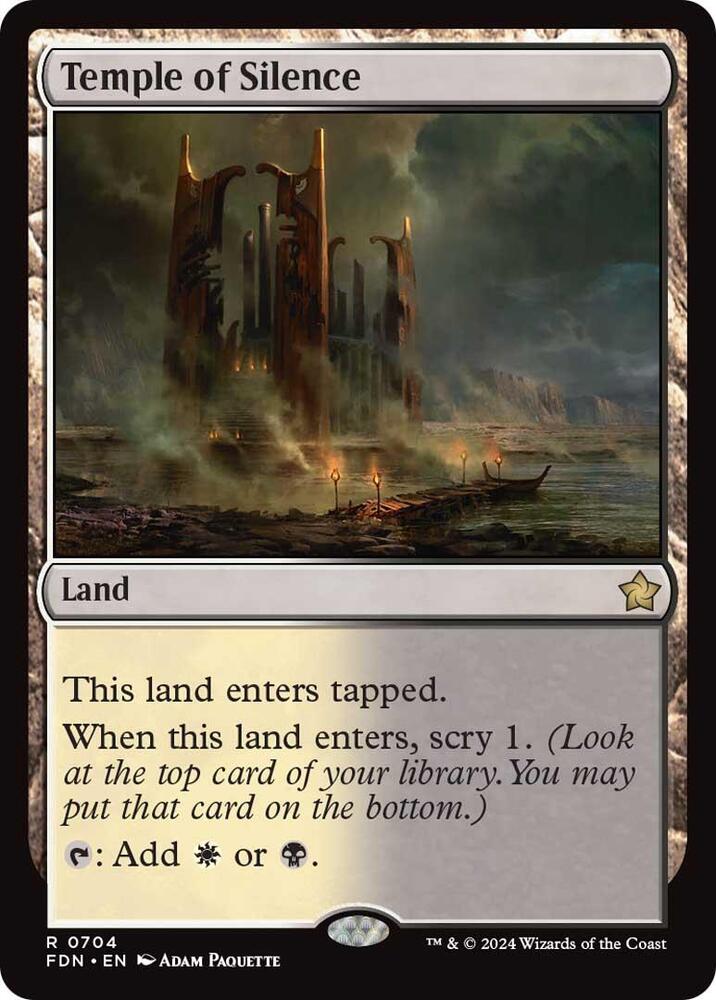 Temple of Silence 704 card from Foundations