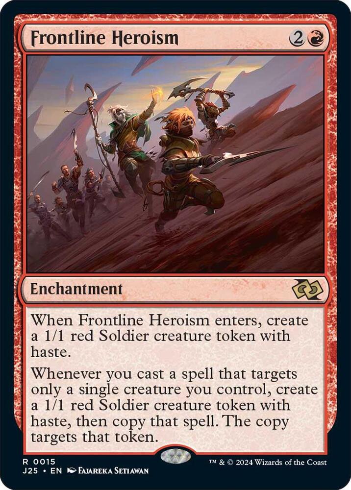 Frontline Heroism 15 card from Foundations Jumpstart