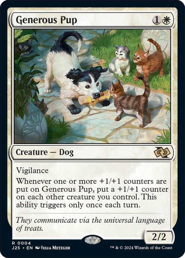Generous Pup 4 card from Foundations Jumpstart