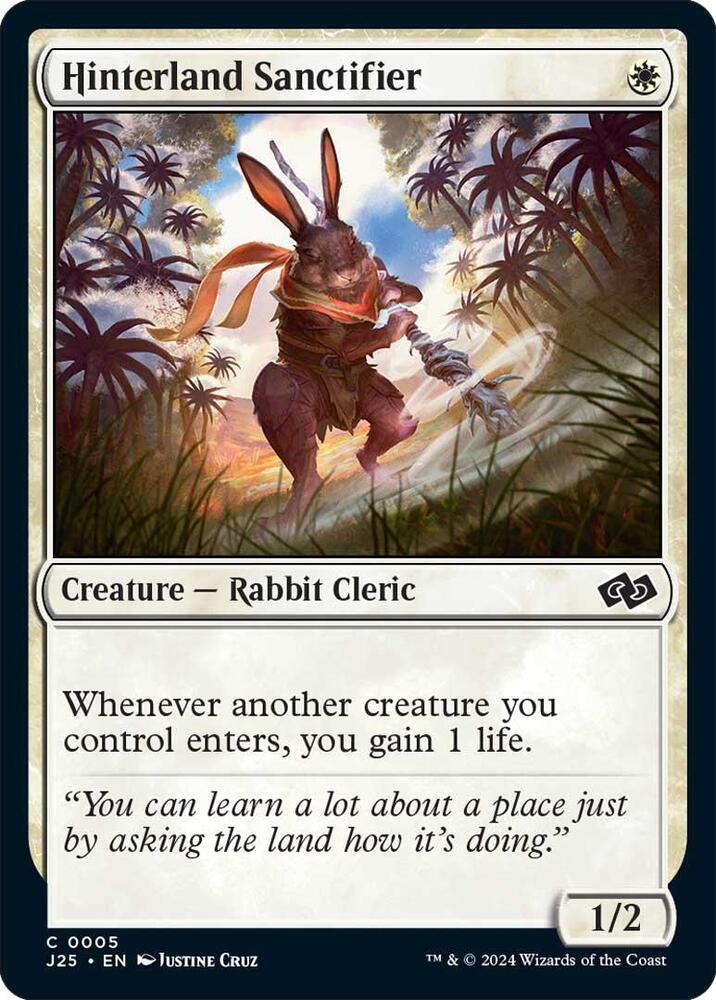 Hinterland Sanctifier 5 card from Foundations Jumpstart