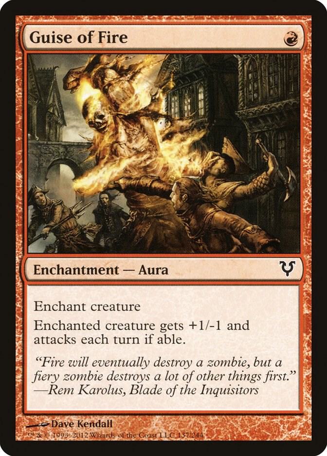 Guise of Fire 137 card from Avacyn Restored