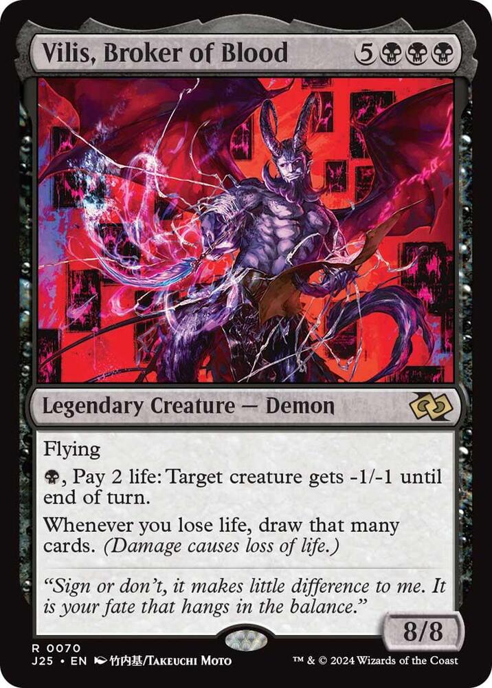 Vilis, Broker of Blood (Anime) 70 card from Foundations Jumpstart