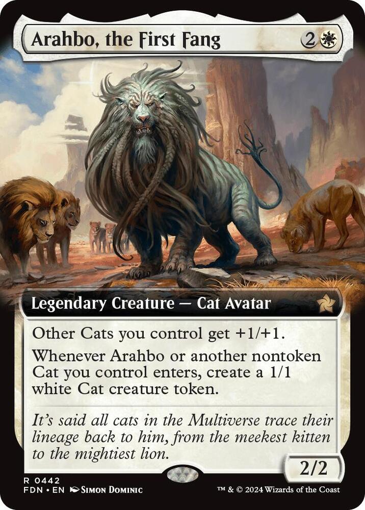 Arahbo, the First Fang (Extended Art) 442 card from Foundations