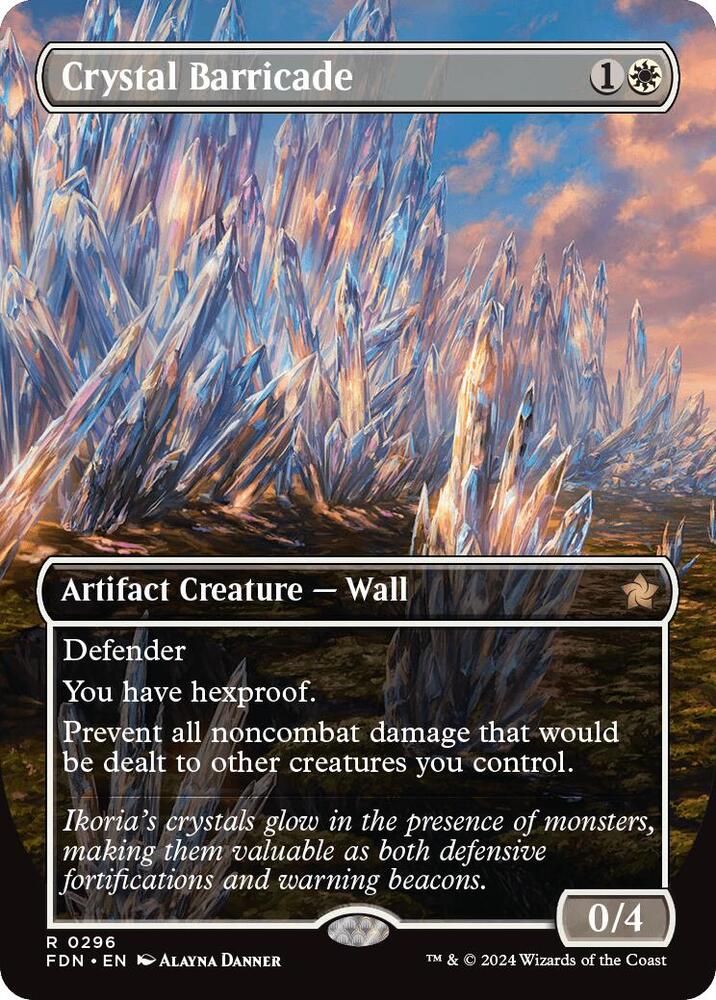 Crystal Barricade (Borderless) 296 card from Foundations