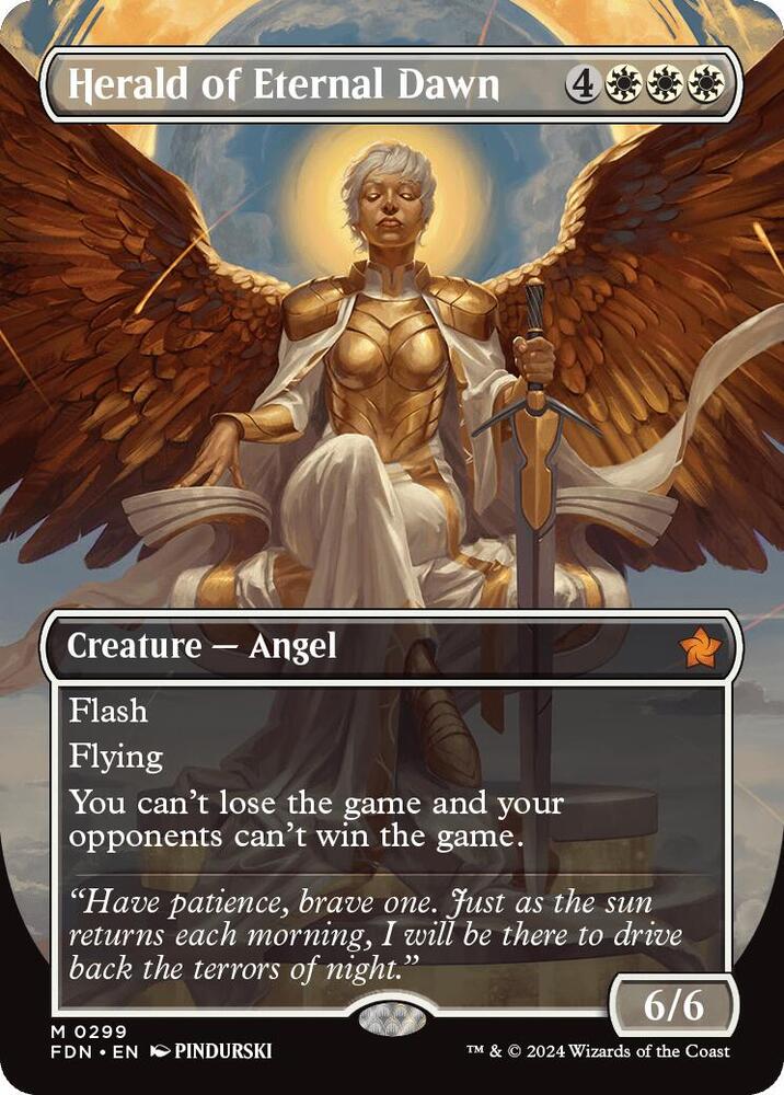Herald of Eternal Dawn (Borderless) 299 card from Foundations