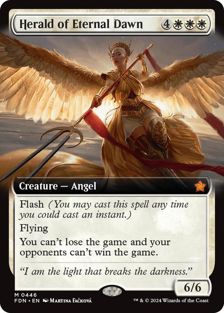Herald of Eternal Dawn (Extended Art) 446 card from Foundations
