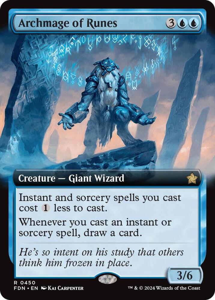 Archmage of Runes (Extended Art) 450 card from Foundations