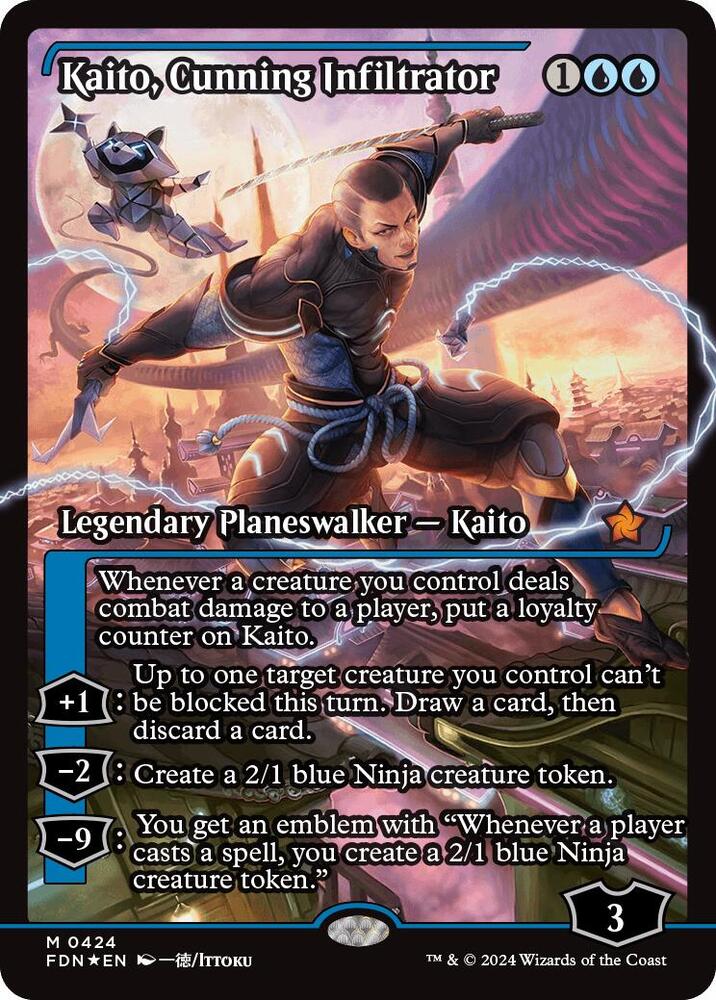 Kaito, Cunning Infiltrator (Showcase) 424 card from Foundations