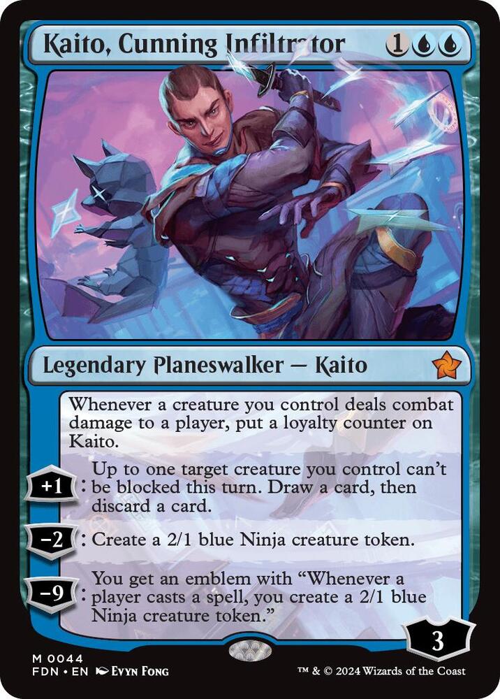 Kaito, Cunning Infiltrator 44 card from Foundations
