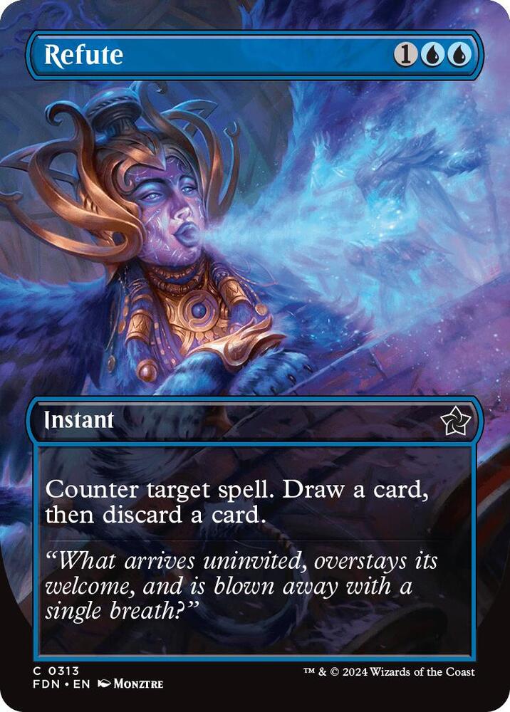 Refute (Borderless) 313 card from Foundations