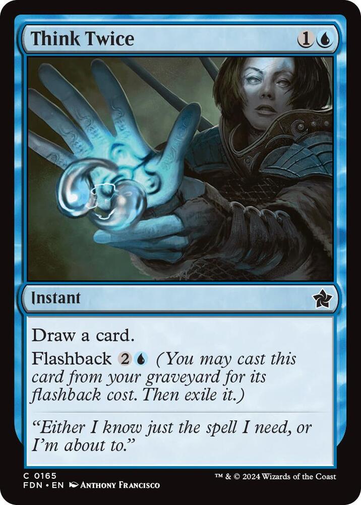Think Twice 165 card from Foundations