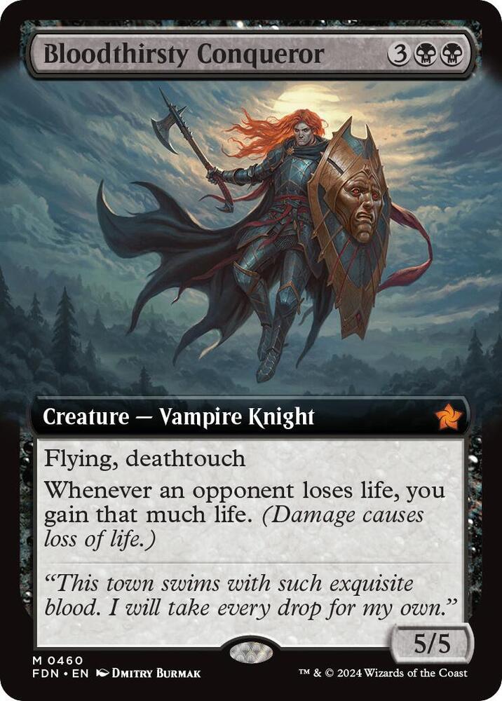 Bloodthirsty Conqueror (Extended Art) 460 card from Foundations