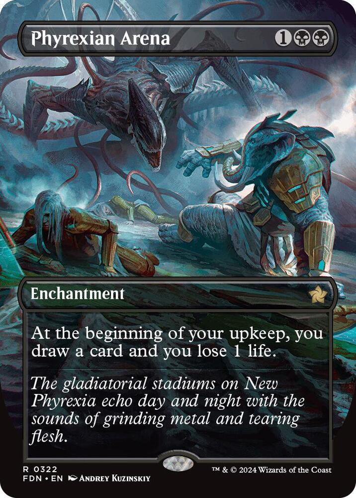 Phyrexian Arena (Borderless) 322 card from Foundations