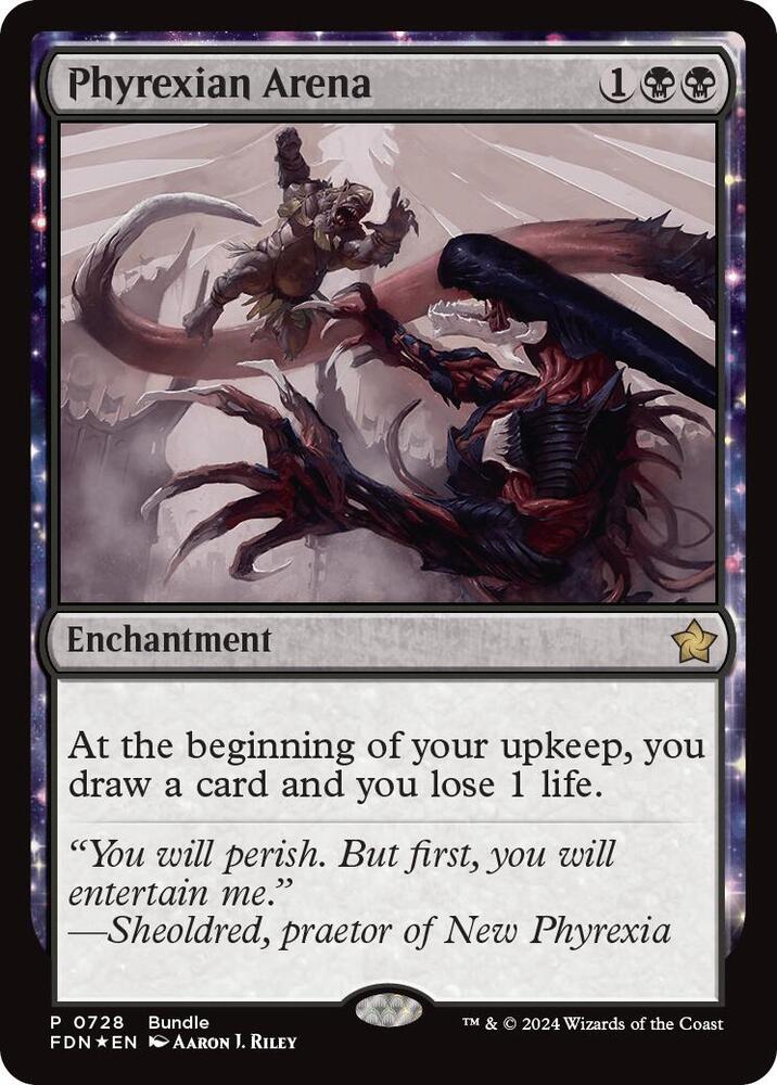 Phyrexian Arena (FDN Bundle) 728 card from Unique and Miscellaneous Promos