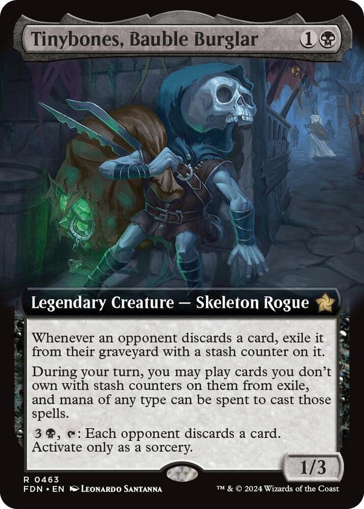 Tinybones, Bauble Burglar (Extended Art) 463 card from Foundations