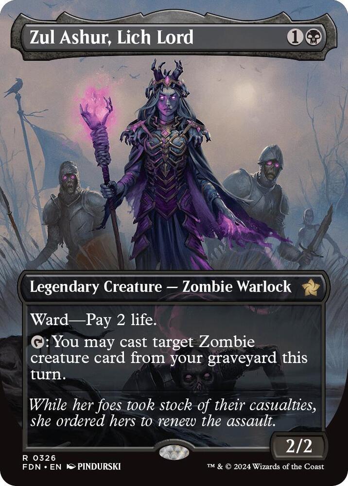 Zul Ashur, Lich Lord (Borderless) 326 card from Foundations
