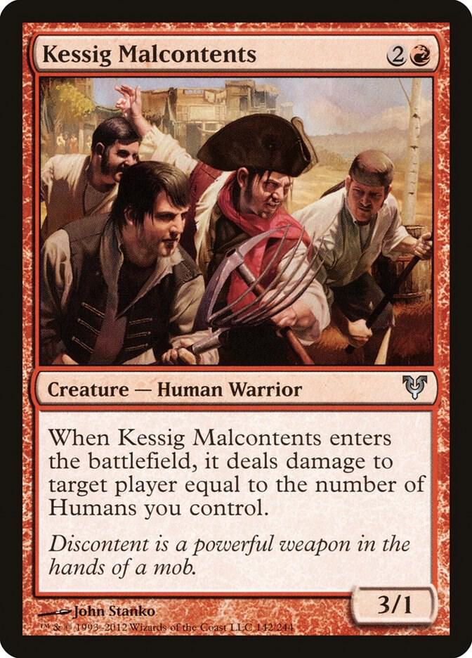 Kessig Malcontents 142 card from Avacyn Restored