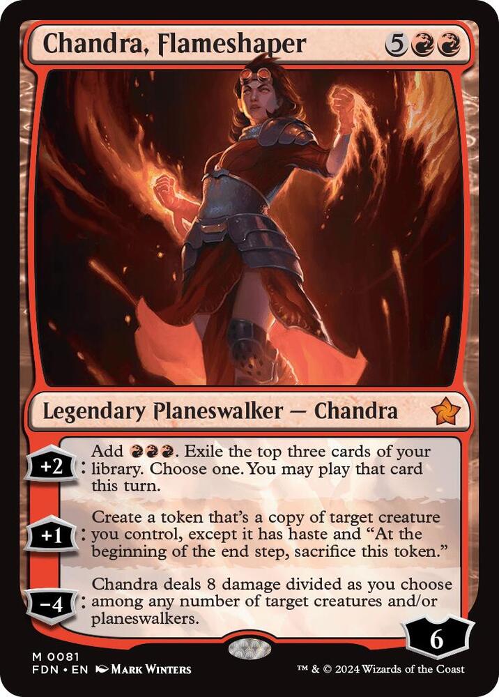 Chandra, Flameshaper 81 card from Foundations