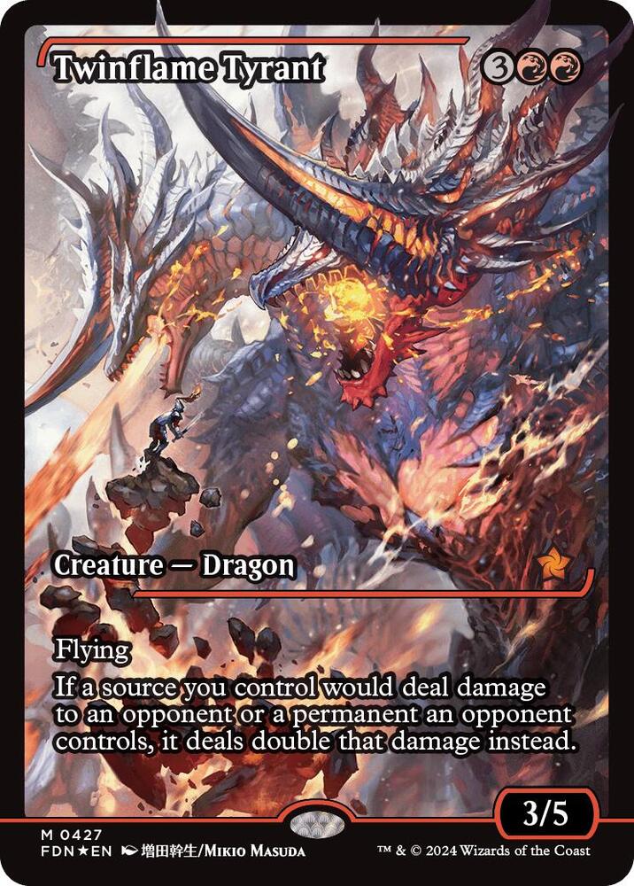 Twinflame Tyrant (Showcase) 427 card from Foundations