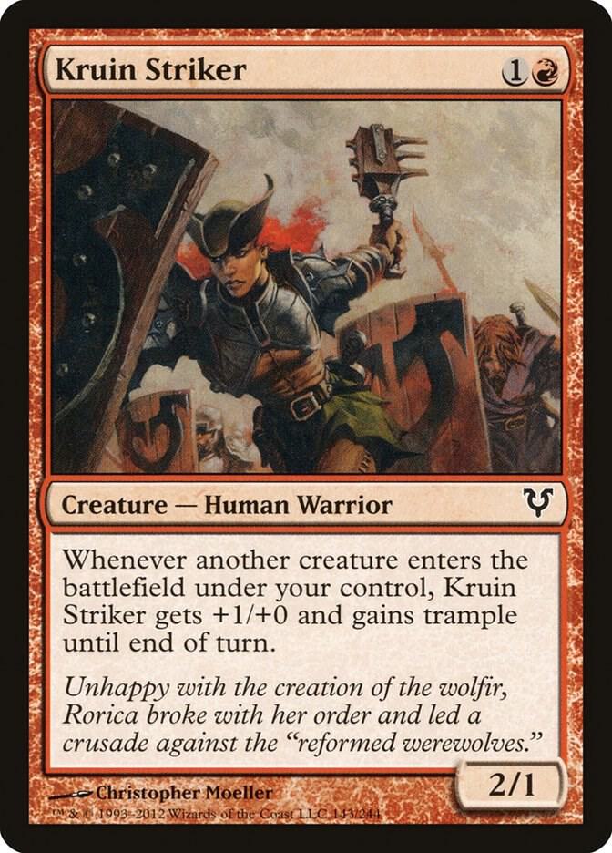 Kruin Striker 143 card from Avacyn Restored
