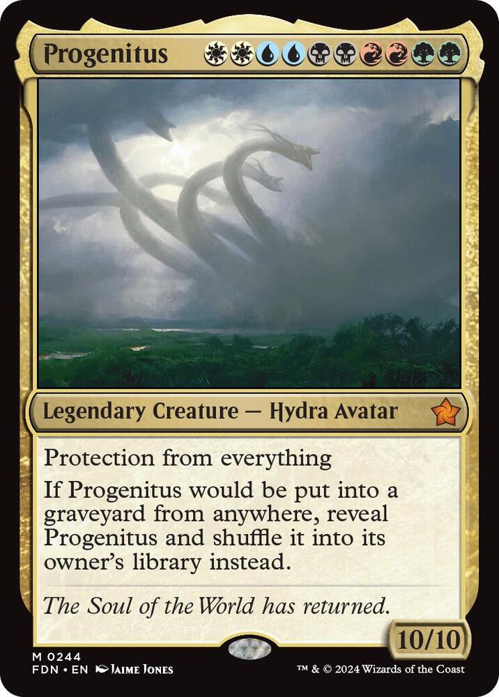 Progenitus 244 card from Foundations