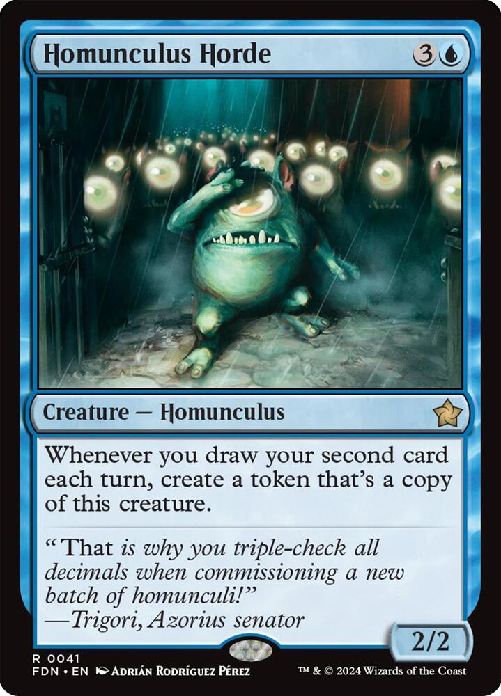 Homunculus Horde 41 card from Foundations