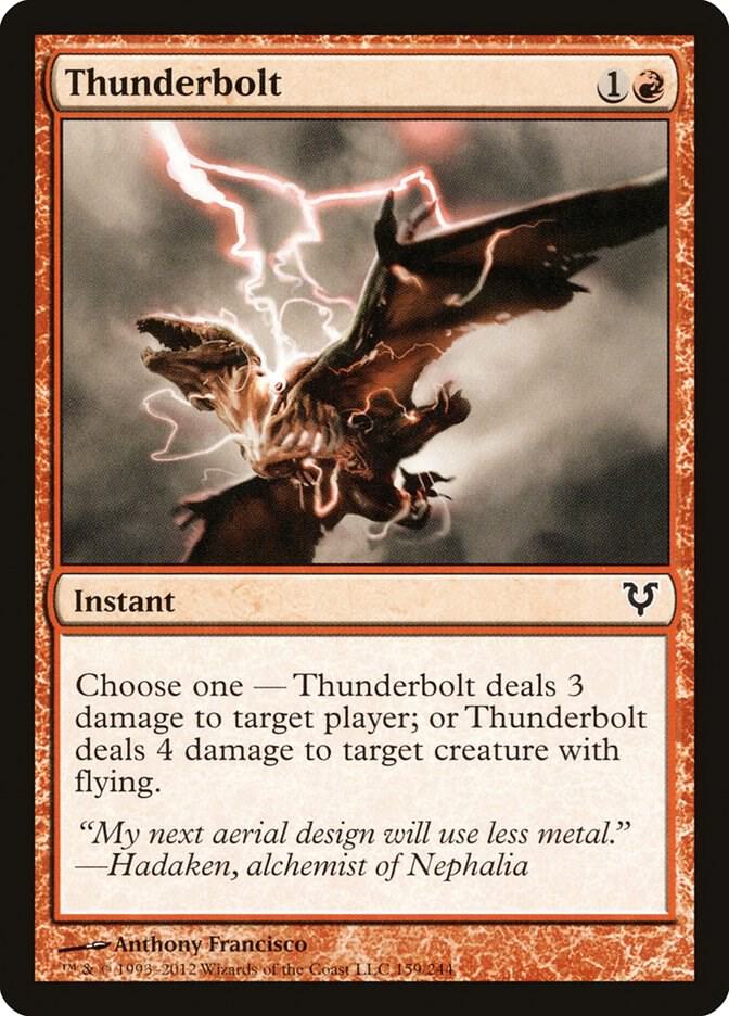Thunderbolt 159 card from Avacyn Restored