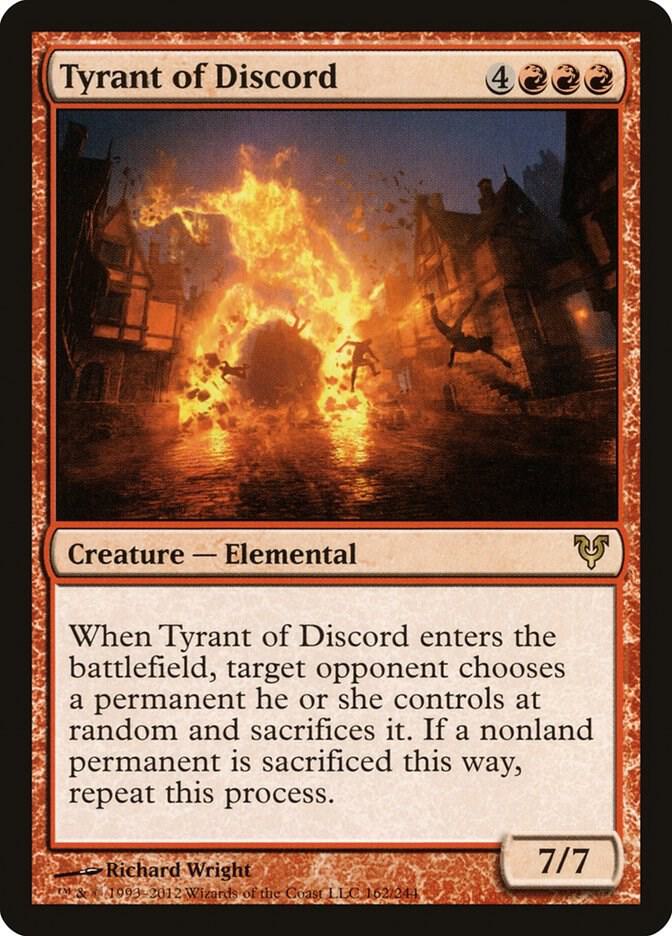 Tyrant of Discord 162 card from Avacyn Restored