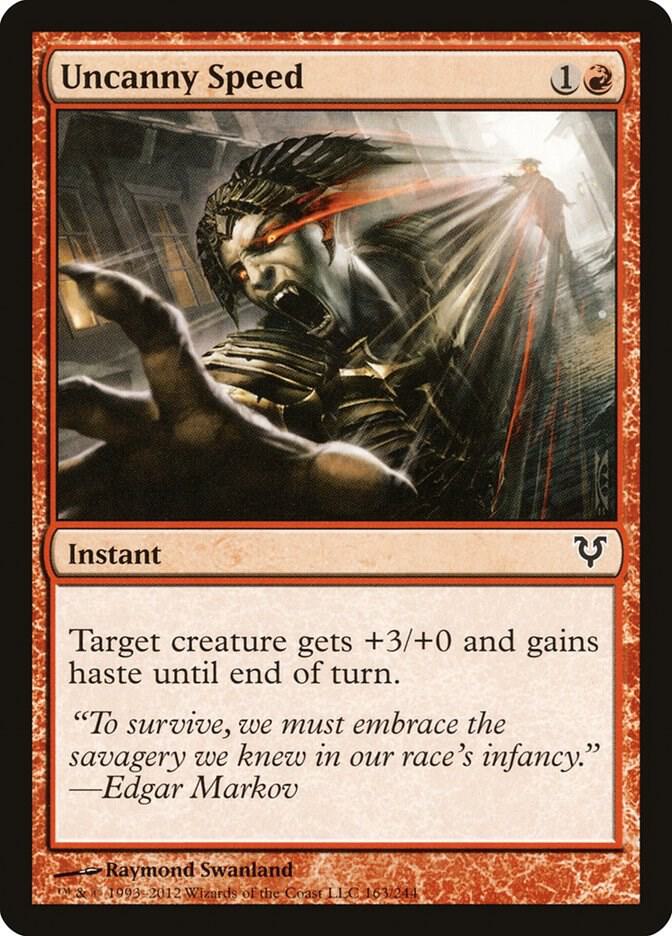 Uncanny Speed 163 card from Avacyn Restored