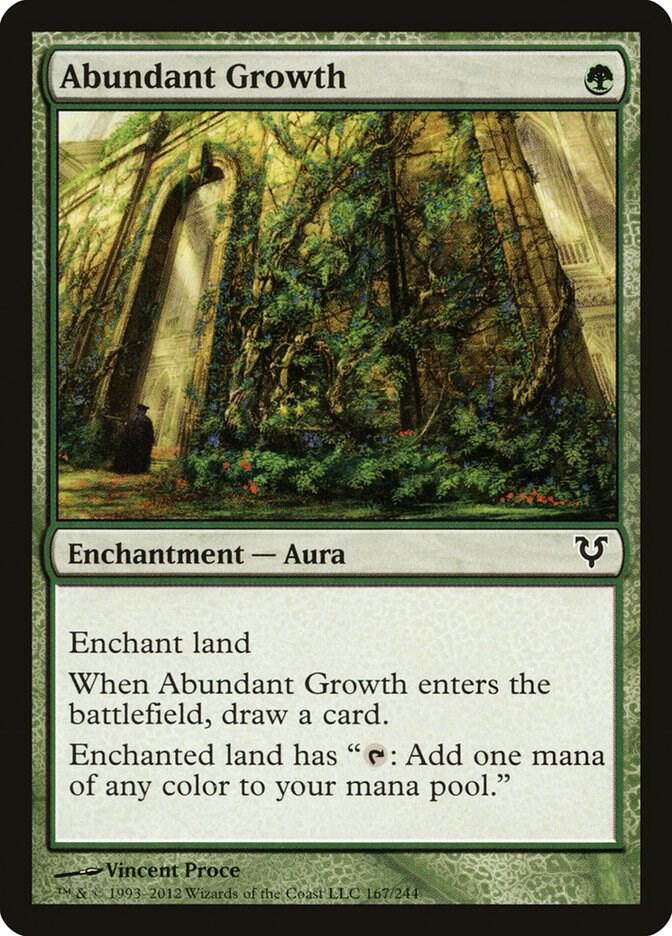 Abundant Growth 167 card from Avacyn Restored