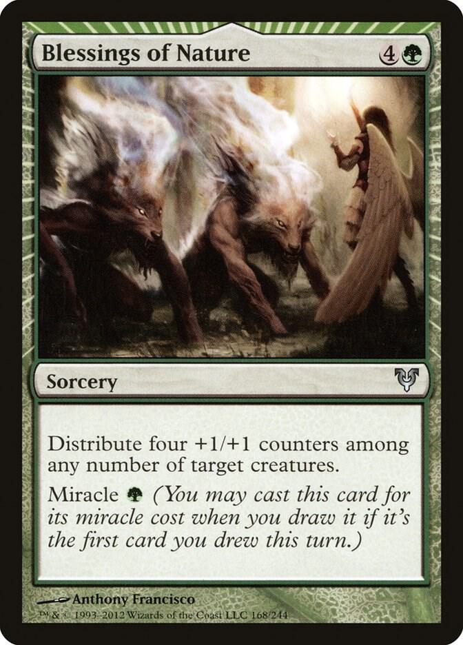 Blessings of Nature 168 card from Avacyn Restored