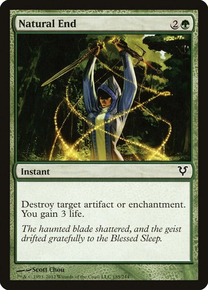 Natural End 185 card from Avacyn Restored