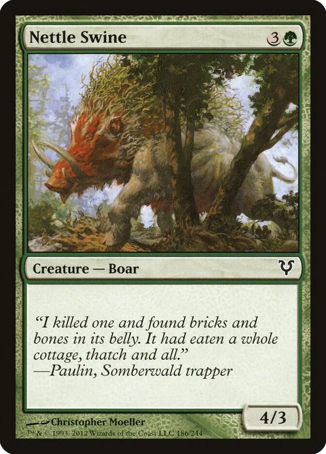 Nettle Swine 186 card from Avacyn Restored