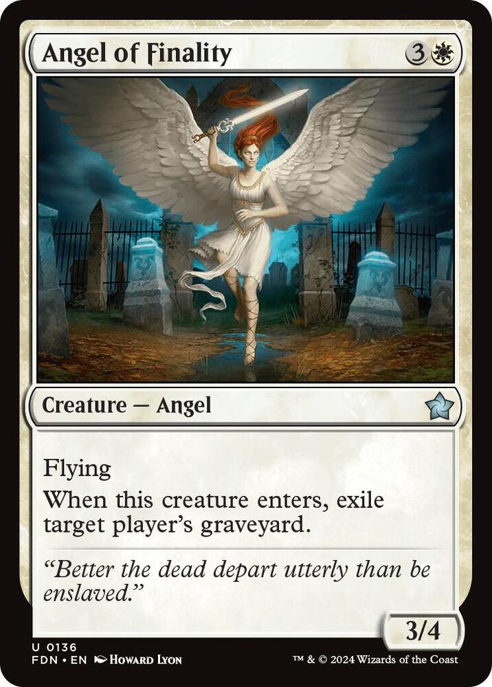 Angel of Finality 136 card from Foundations
