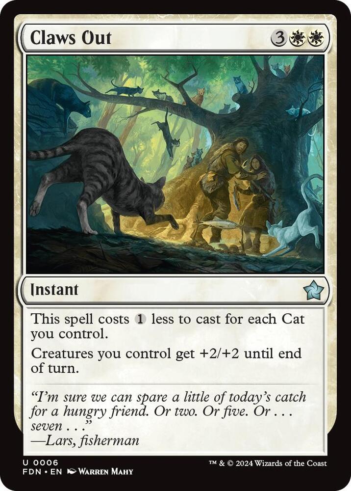 Claws Out 6 card from Foundations