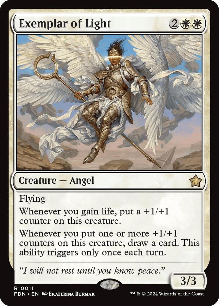 Exemplar of Light 11 card from Foundations