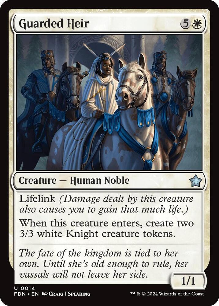 Guarded Heir 14 card from Foundations