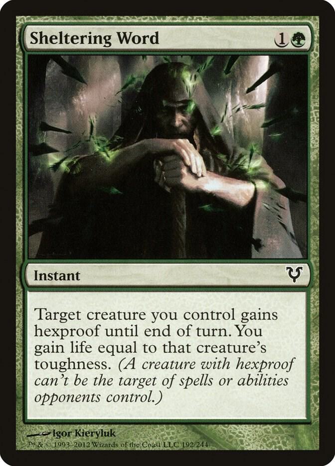 Sheltering Word 192 card from Avacyn Restored