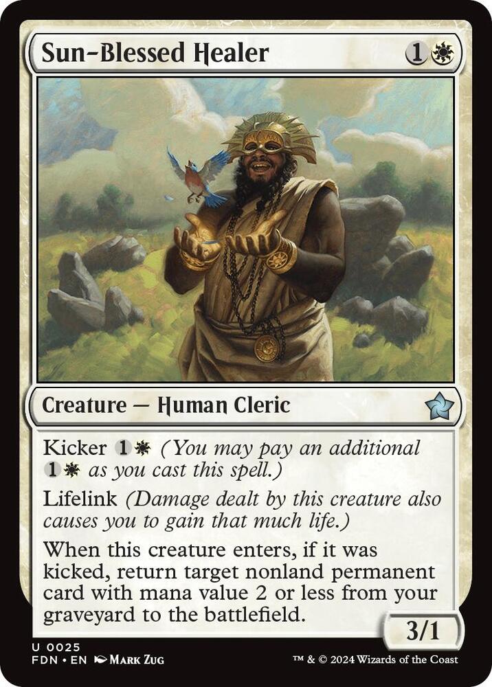 Sun-Blessed Healer 25 card from Foundations