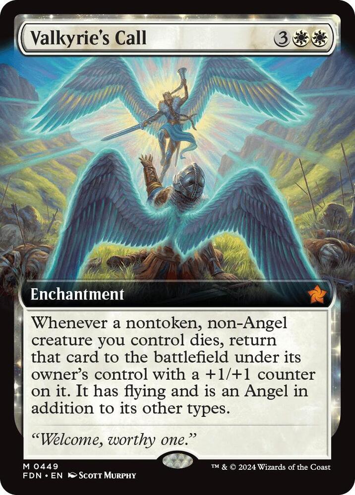 Valkyrie's Call (Extended Art) 449 card from Foundations