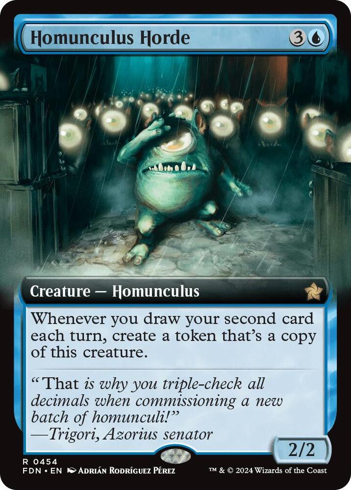 Homunculus Horde (Extended Art) 454 card from Foundations