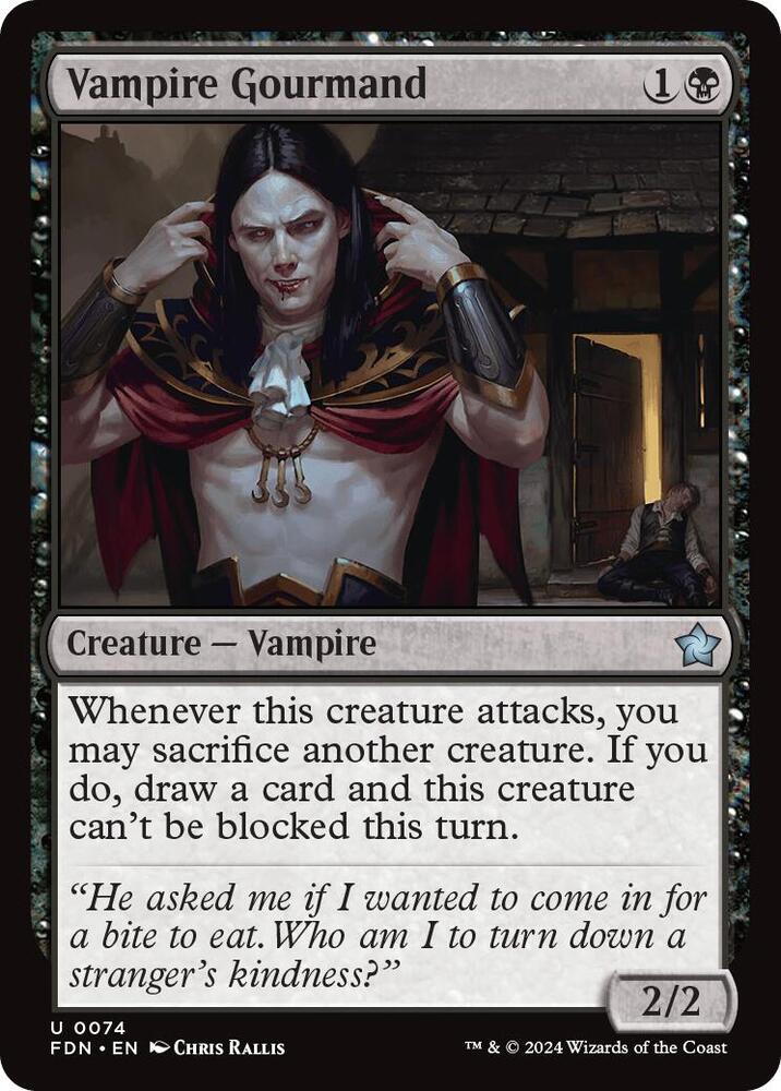 Vampire Gourmand 74 card from Foundations