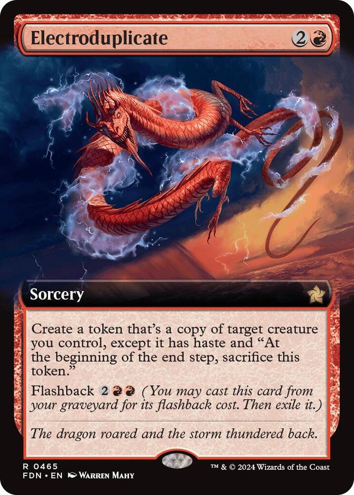 Electroduplicate (Extended Art) 465 card from Foundations