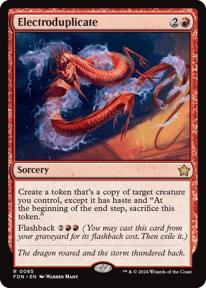 Electroduplicate 85 card from Foundations