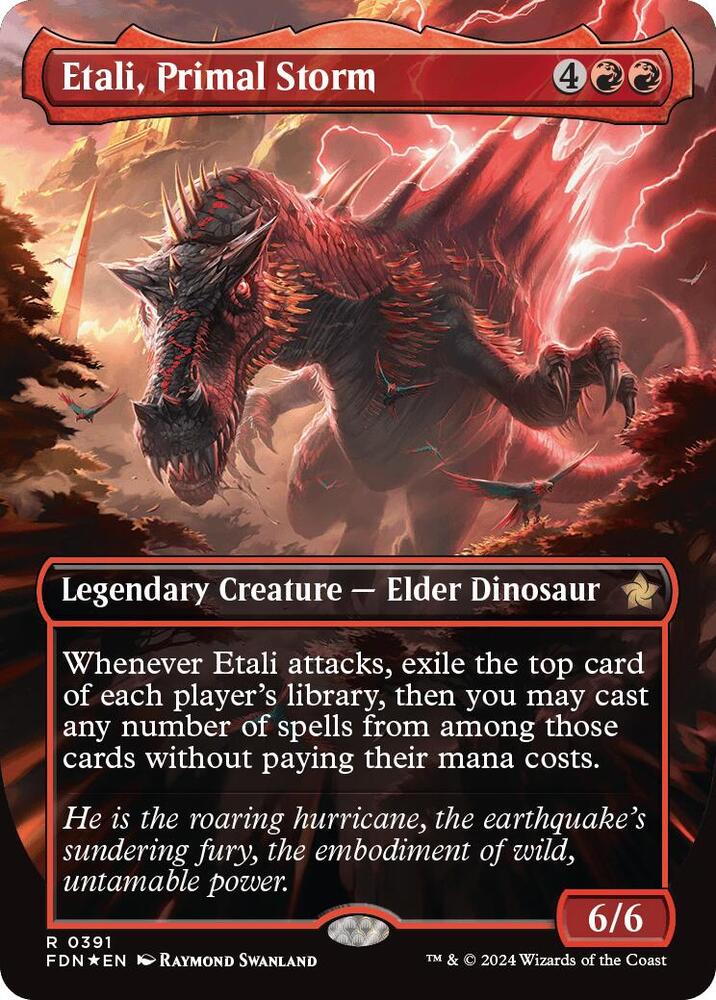 Etali, Primal Storm (Borderless) (Mana Foil) 391 card from Foundations