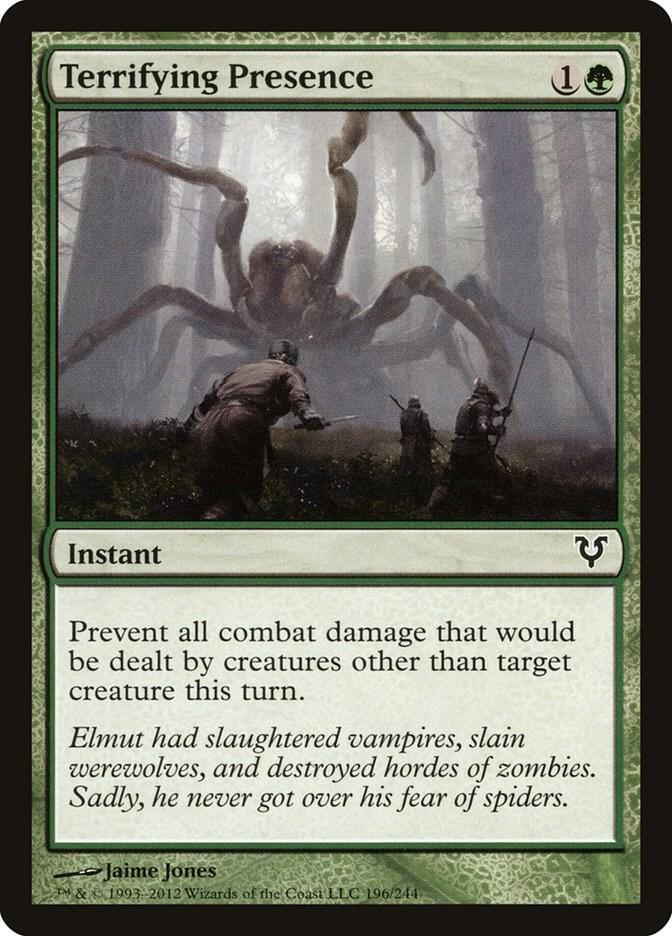 Terrifying Presence 196 card from Avacyn Restored