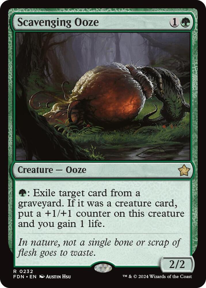 Scavenging Ooze 232 card from Foundations