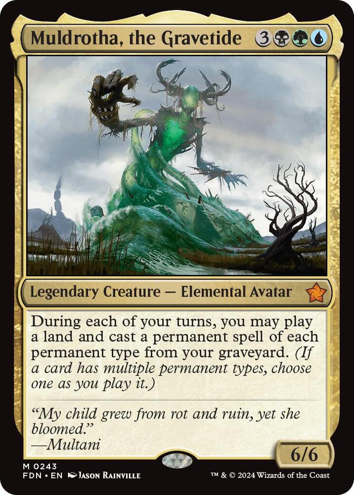 Muldrotha, the Gravetide 243 card from Foundations